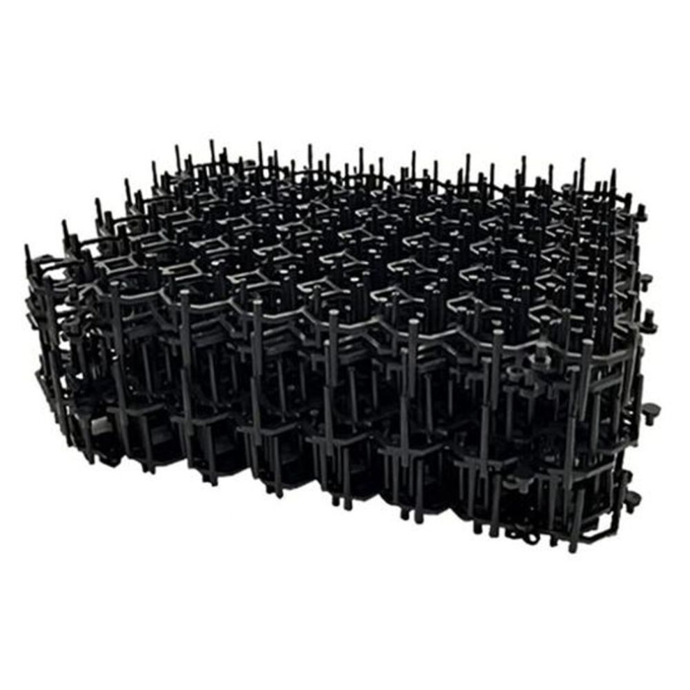 (black) 12pcs Plastic Cat Scat Mat Indoor/outdoor Cat Deterrent Mat Flexible Weather-resistant Dog Repellent Spikes Mat Yard Garden Fence Animal Barrier