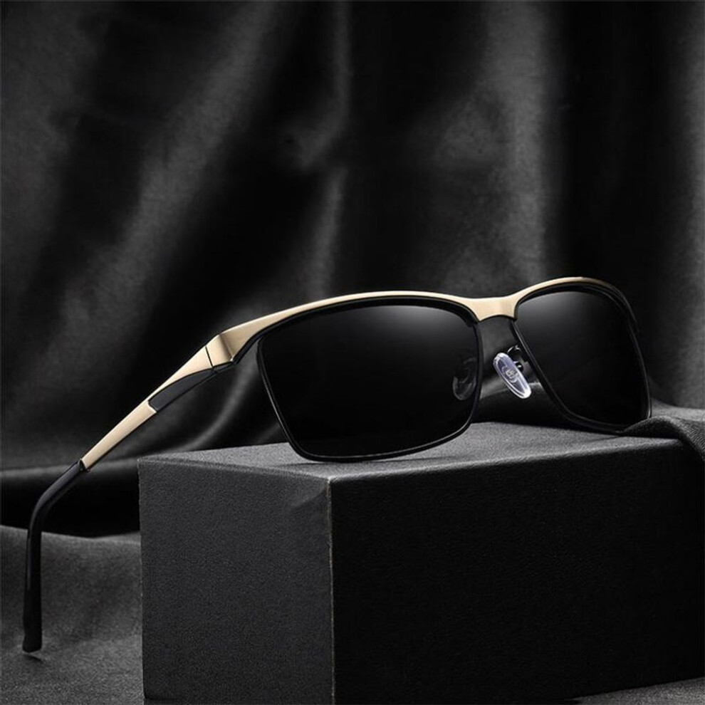 (black) New Fashion Day Night Polarized Sunglasses Reverse High Beam Driving Glasses Men&apos;s Party Glasses Anti-fingerprint Scratch Resistance Lens Glasses