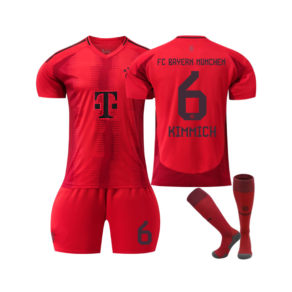 Qinyuchen (28(150-160Cm)) Comfortable 2425 Bayern Home Kimmich #6 Training Suit With Socks