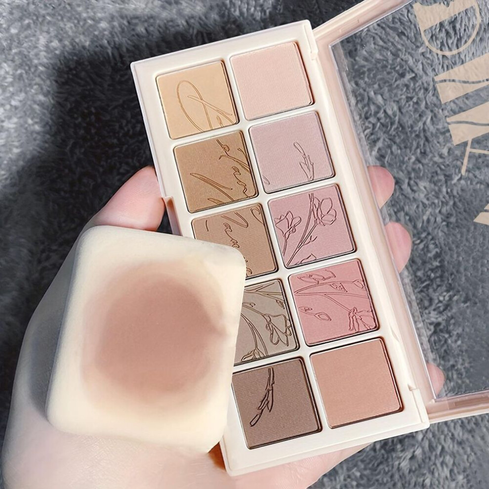 (6#) 10-Color Eye Shadow Palette for Contouring & Everyday Look