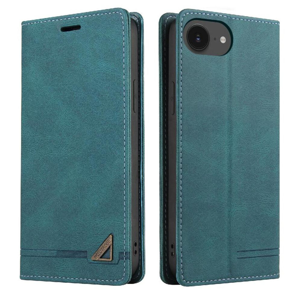 (Green) Case For Iphone 16E Premium Leather Kickstand Premium Leather Two Card Slots Green 764549510467