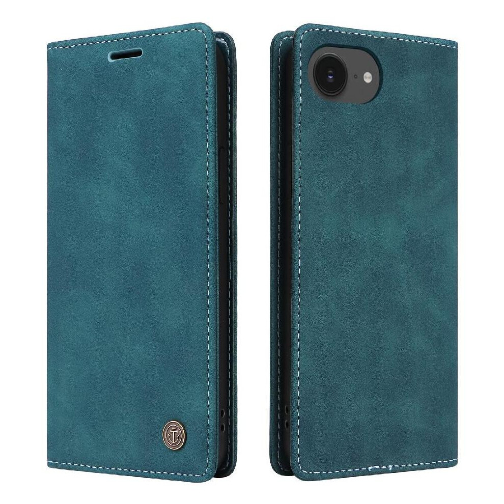 (Green) Flip Case For Iphone 16E Leather Case Simple Business Flip Cover Shockproof Wallet Green 764549510535