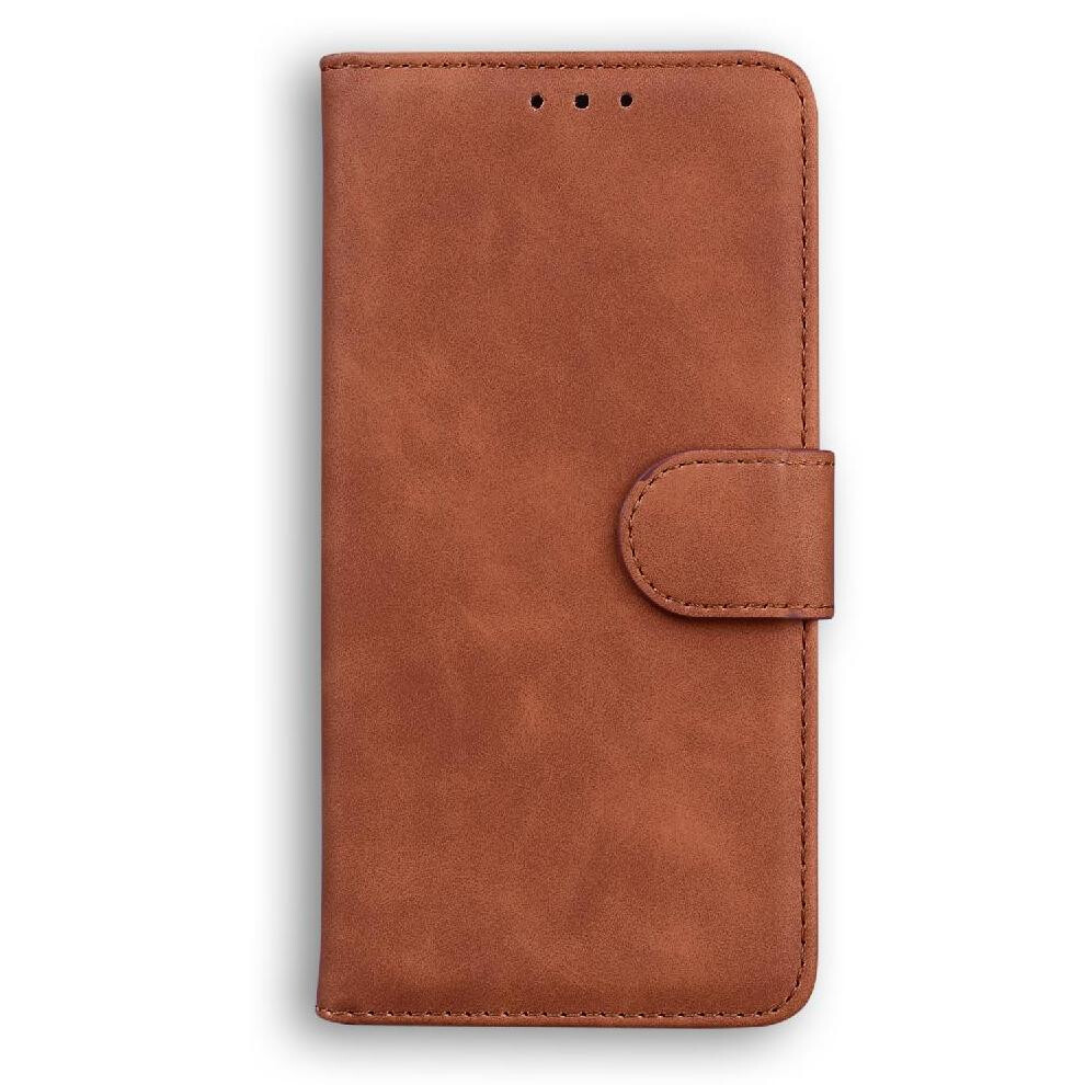 (Brown) Flip Case For Iphone 16E Stand Holder Card Slot Magnetic Premium Pu Leather Brown 764549512096
