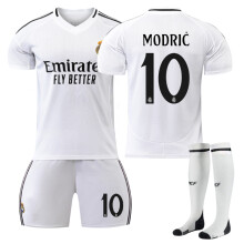 (L(175-180CM)) Comfortable 2425 Real Madrid Home MODRIC #10 Training Suit With Socks