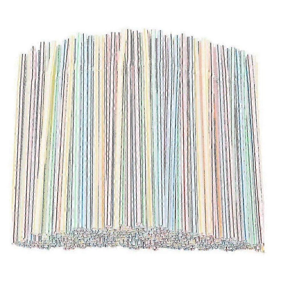 (As Show, One Size) 1000Pcs Plastic Drinking Straws Environmental Protection And Safety Flexible Plastic Drinking Straws 5062994765889