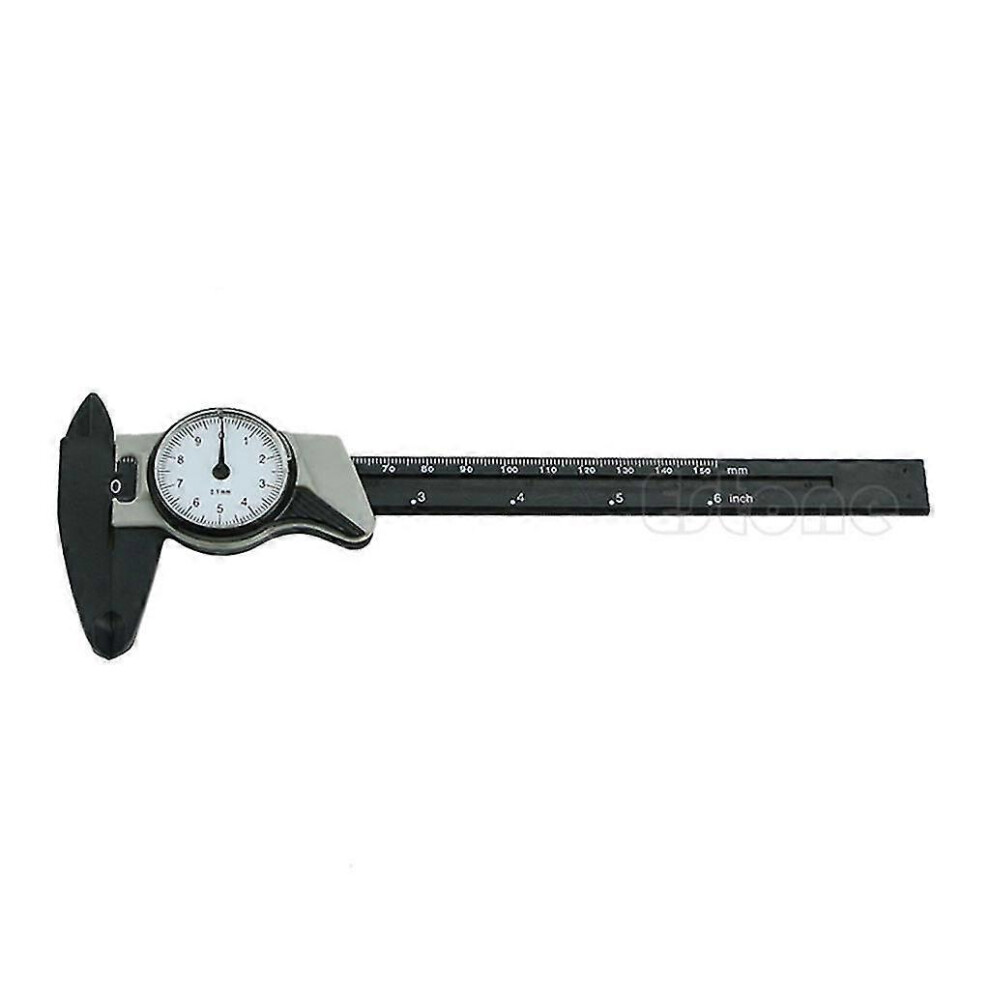 (As Show, One Size) New 150Mm 6Inch Dial Caliper Plastic Vernier Caliper 4 Way Gauge Micrometer 5062994768415