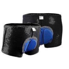(blue, XXL) Comfortable Sponge Padded Riding Underwear for Enhanced Comfort