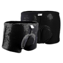 (black, XXXL) Comfortable Sponge Padded Riding Underwear for Enhanced Comfort