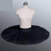 (XL, Black) Professional Platter Tutu Black White Red Ballet Dance Costume For Women Tutu Ballet Adult Ballet Da