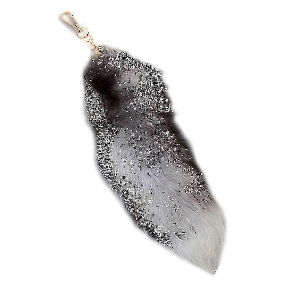 (A, One Size) Plush-Fox Tail Keychain Furry Animal Tail Keyring Keychain 40Cm Animal Tail 5063595972508