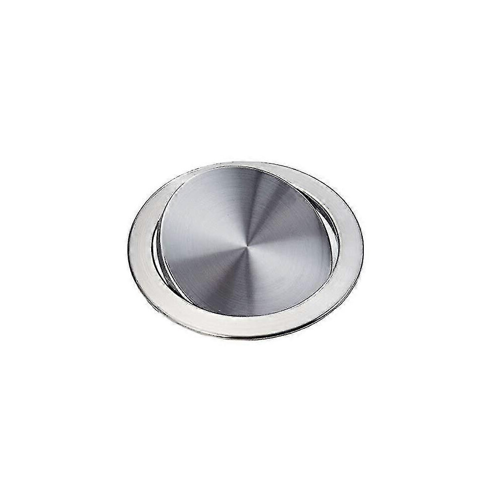 (As Show, One Size) Built-In Type Built-In Stainless Steel Trash Can Flap Lid Swing Balance Flap Lid Trash Can Lid Kitch 5063595972577
