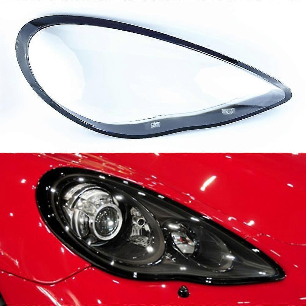 (Black Edge Right, One Size) High Quality Lampshadelampshadelampshadecar Front Headlight Glass Headlamp Transparent Lampshade Lamp Shell Auto Lens Cov 5063595988745