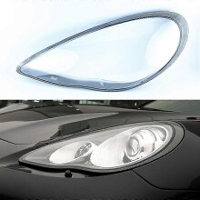 (Gray Edge Left, One size) High quality lampshadelampshadelampshadeCar Front Headlight Glass Headlamp Transparent Lampshade Lamp Shell Auto Lens Cover For Porsche Panamera 2010