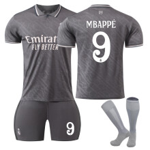 (24(130-140CM)) Comfortable 2425 Real Madrid Third MBAPPÉ #9 Training Suit With Socks