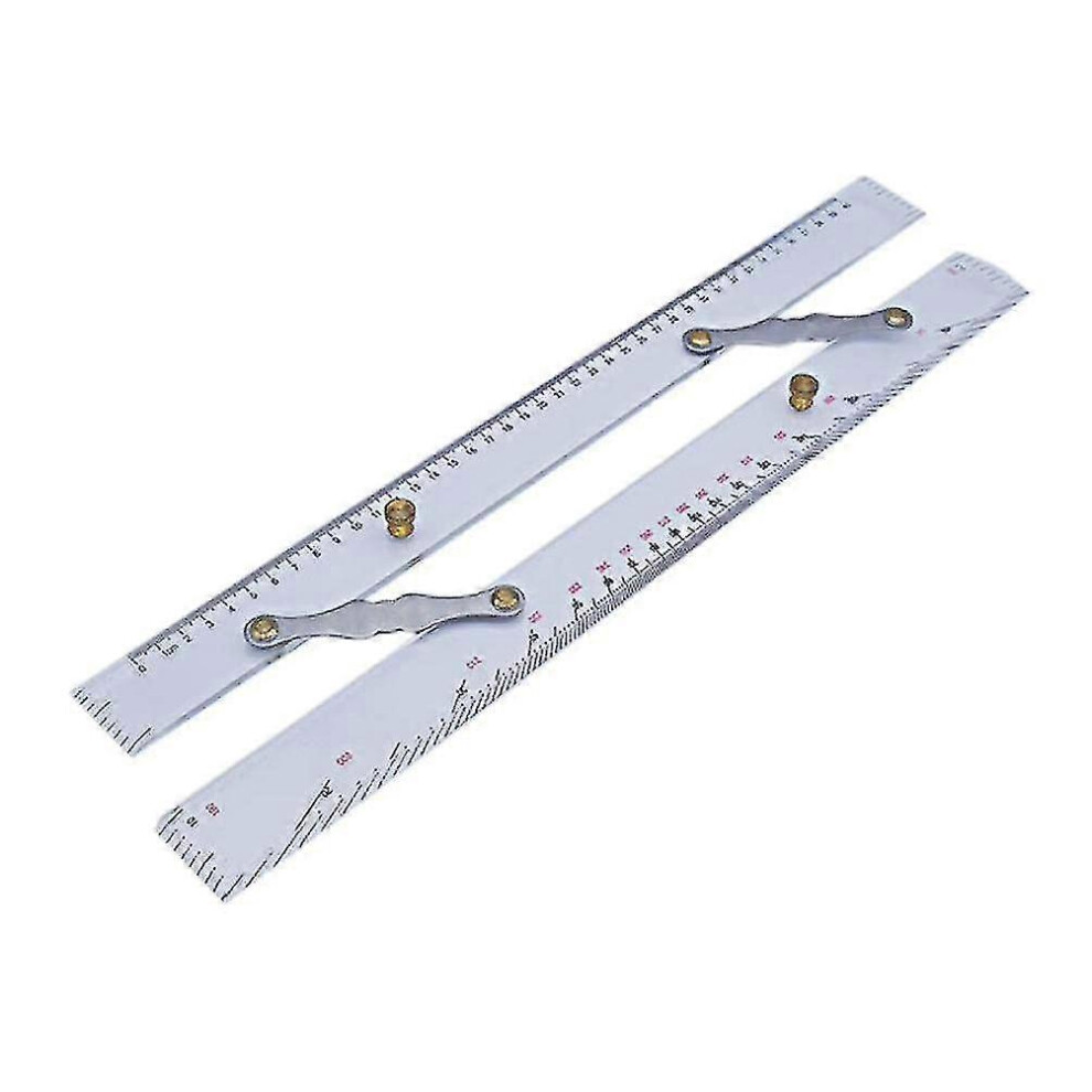 (As Show, One Size) Parallel Ruler Small, 450Mm Marine Navigation Gps Plotter Parallel Ruler Boat-Sea Chart Measuring Divider Nautical Navigation Para 5063595983979