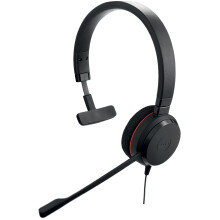 Hoofdtelefoon - JABRA - Evolve 20 Mono - Passieve Geluidsonderdrukking - USB-C - Optimaal Comfort