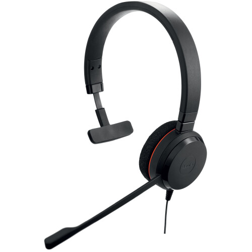 Jabra Casque - JABRA - Evolve 20 Mono - Suppression Passive du Bruit - USB-C - Confort Optimal