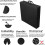 (Black) 6ft Tri Folding Gymnastics Exercise Mat 5cm Thick 3