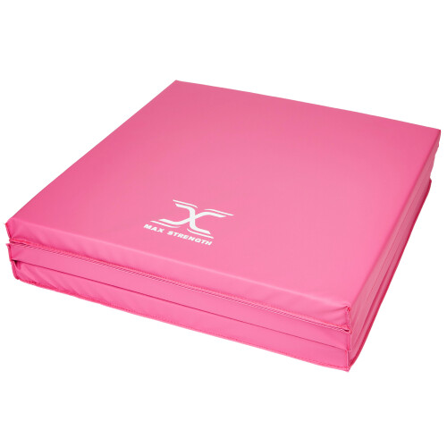 (Pink) 6ft Tri Folding Gymnastics Exercise Mat 5cm Thick 2