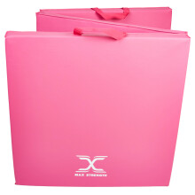 (Pink) 6ft Tri Folding Gymnastics Exercise Mat 5cm Thick