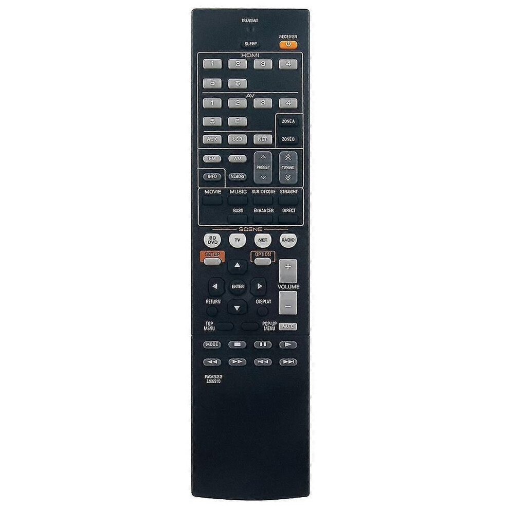 (As Show, One Size) Remote Control Replacement Rav522 For Av Receiver Rx-V477 Rx-V577 Rx-V477bl Rx-V577bl Rxv477 Rxv577 Rxv477bl 5062994797118