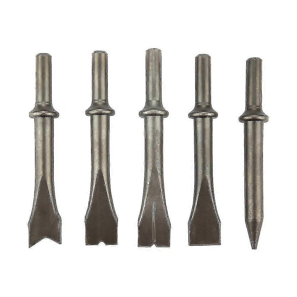 (As Show, One Size) 5Pcs Air Hammer Chisel Set Pneumatic Hammer Bit Set For 150/190/250 Air Hammer 5062994750847