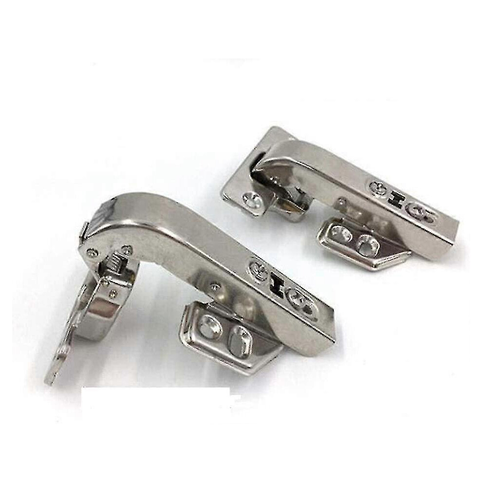 (As Show, One Size) [2 Pieces] Cabinet Hinge 180 Degree Hinge 90 Degree Hinge Soft Close Cabinet Corner Door [4 Hole] 5062994751783