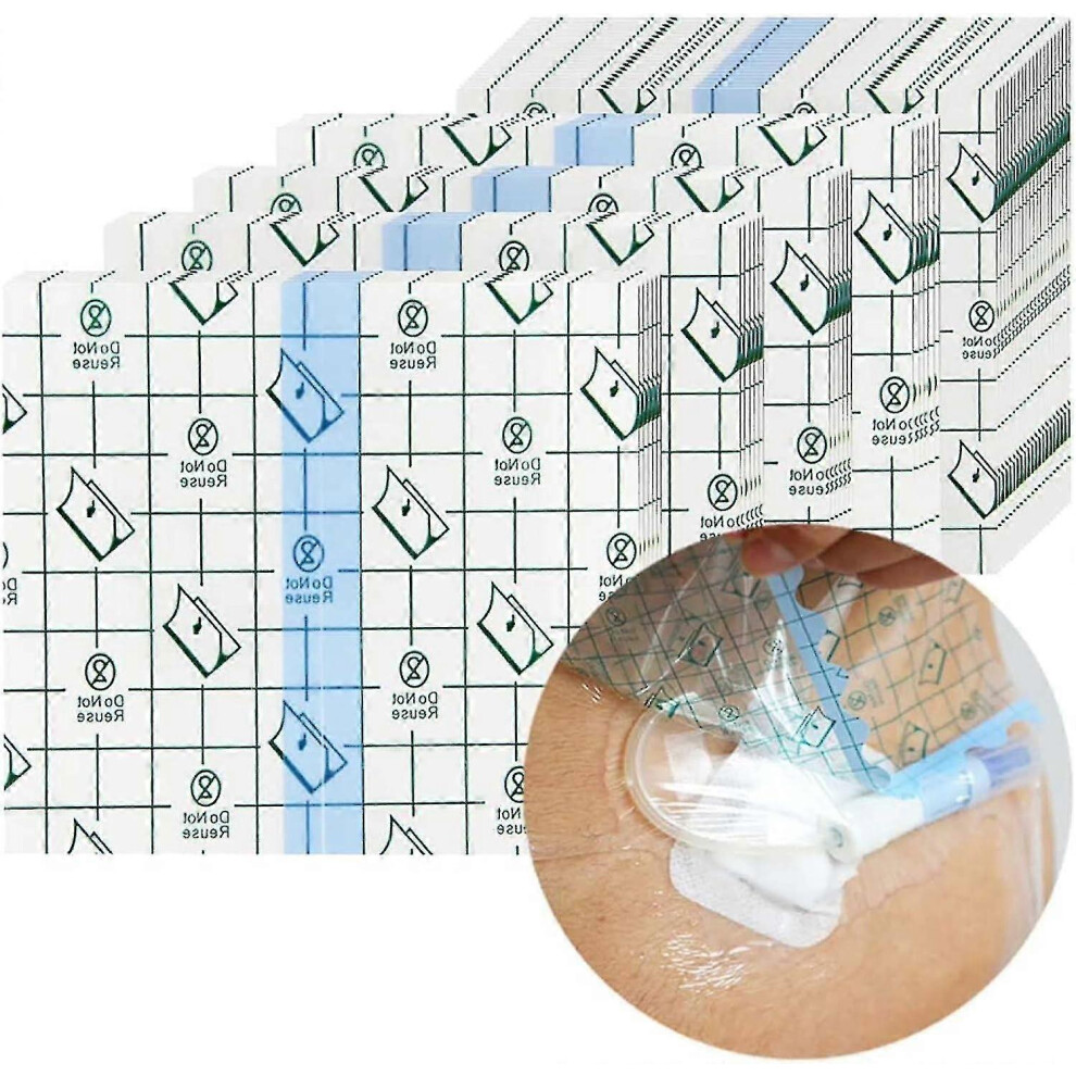 Furtalk (As Show, One Size) 100Pcs Waterproof Shower Cover Shields For Dialysis Port Picc Line Chest Catheter Pd Peritoneal Dialysis Chemo Port Feeding Tube G