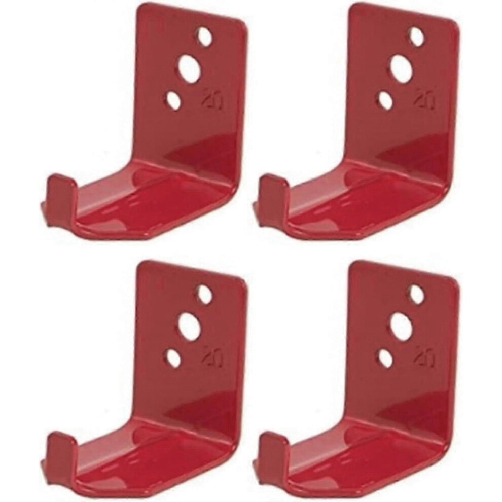 (As Show, One Size) 4Pcs Fire Extinguisher Mount For Fire Extinguisher, Universal Fire Extinguisher Hook Wall Bracket Holder For Dry Chemical And Wate 5063595992964