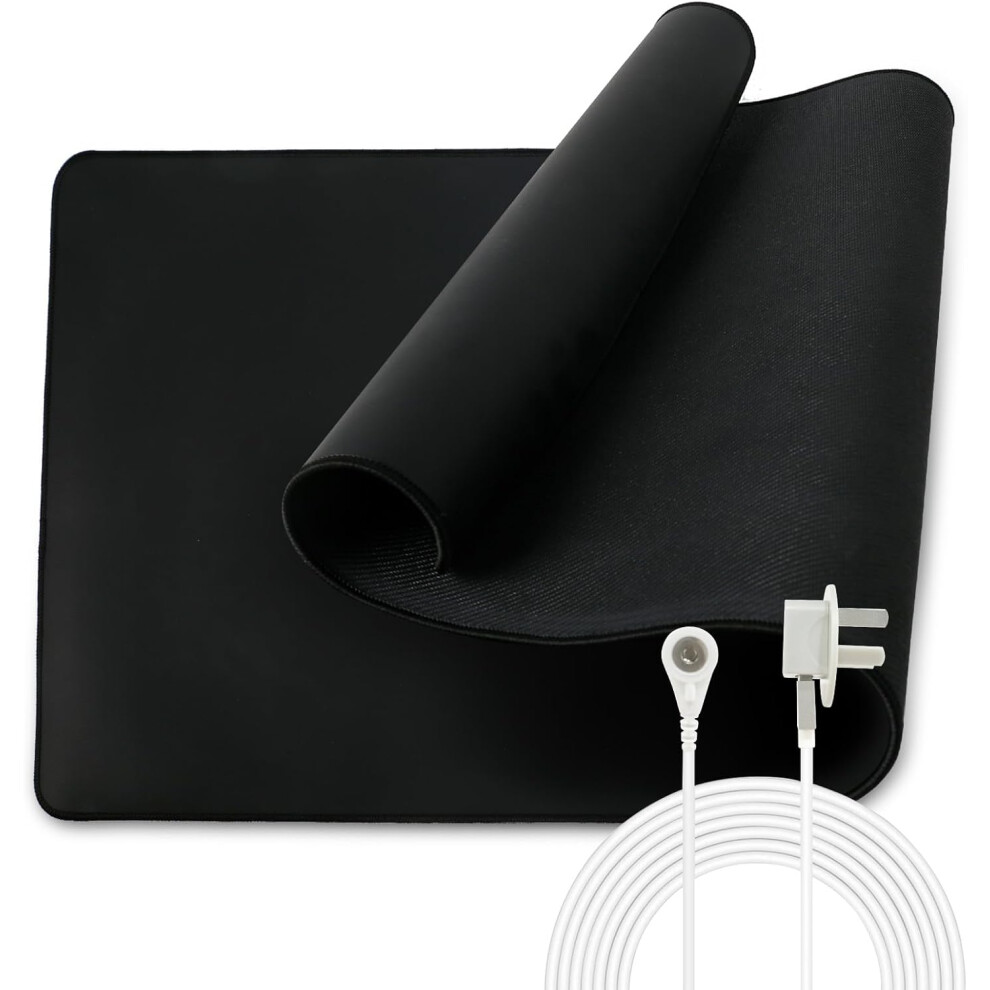 (23.6Inch x 35.4Inch) Earthing Mat UK, Grounding Mat, 60x 90cm Grounding Mouse Pad for Bed, Feet, Yoga, Better Sleep (23.6Inch x 35.4Inch)
