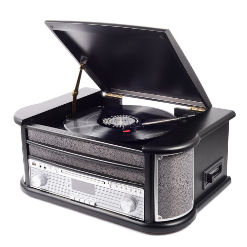 Denver Système hi-fi rétro avec DAB en noir