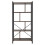 Living And Home Industrial Style 5 Tier Bookcase Metal Frame 4