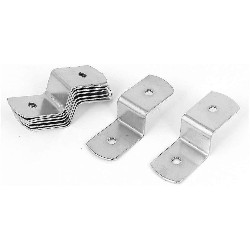 (As Show, One Size) Pack Of 10 38Mm X 13Mm X 11Mm Metal Z Frame Braces Holder Silver Tone 5063595917981