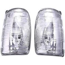 (As show, One size) 1Pair Right and Left Side Door Wing Mirror Clear Indicator Lens for Ford Transit Mk8 2014-Onwards