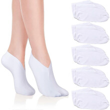 (As show, One size) Moisturizing Socks Overnight Spa Socks For Dry Feet, Moisture Enhancing Socks, Cosmetic Moisturizing Socks For Women And Men(10pcs, White)