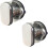(As show, One size) Self-stick Instant Kitchen Cabinet Handle Pulls Refrigerator Door Fridge Handle Sliding Door Handle 2pcs/set Cd-457-255 (small, Silver) 1