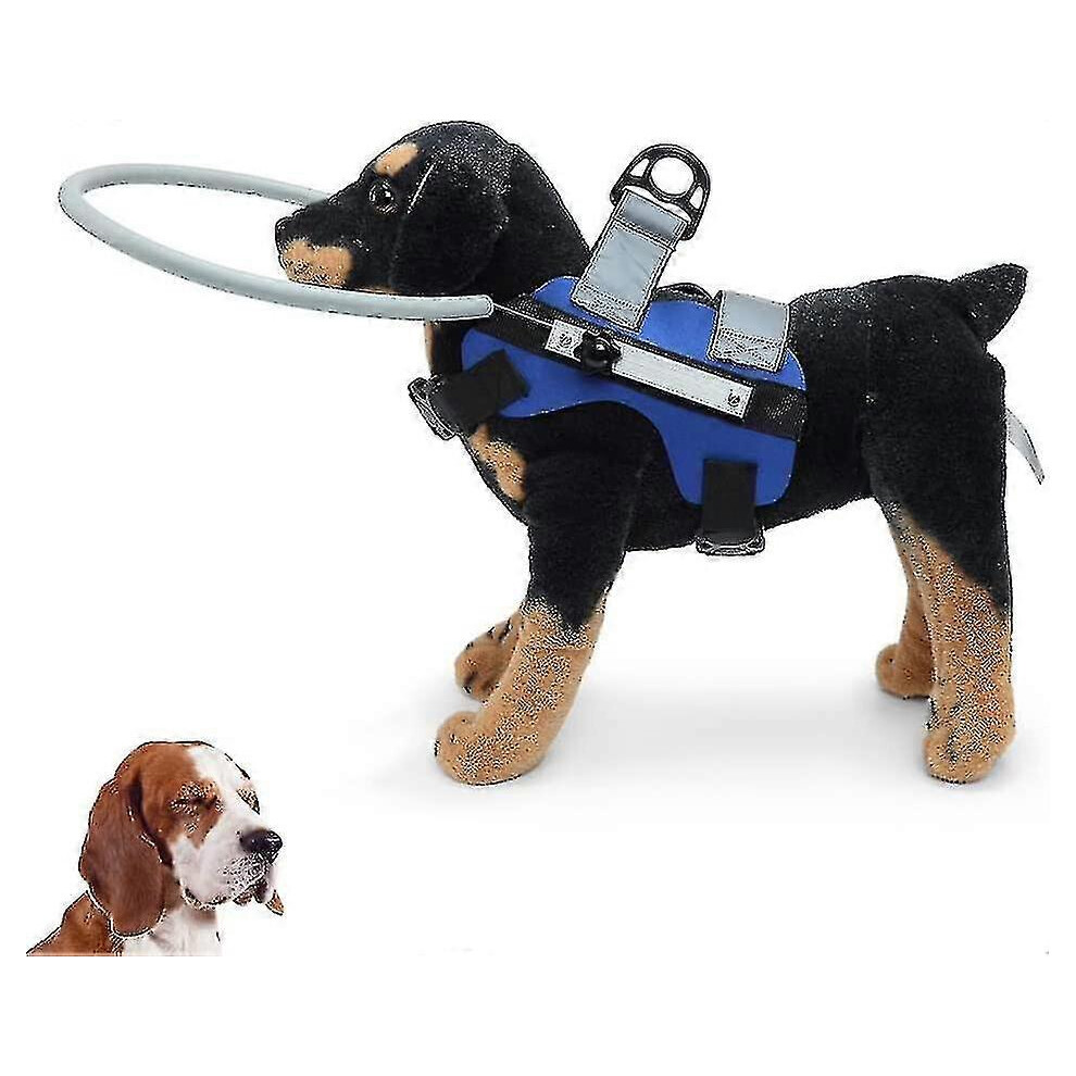 (Size S, Blue) Blind Dog Harness Guiding Device,Blind Dog Halo,Pet Anti-Collision Ring To Protect Cats And Dogs With Blindness, Blurred Vision, Sick E 5063595988066