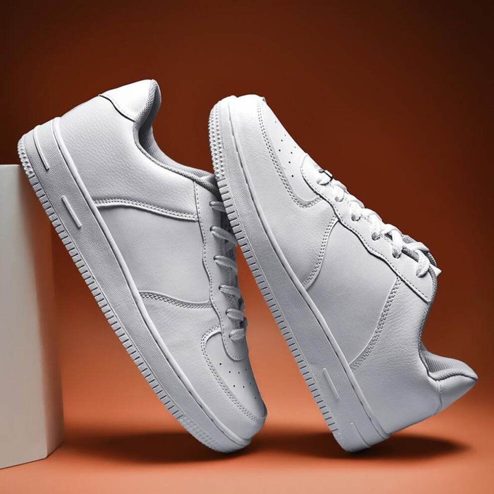 (white, 38) Lightweight Breathable Men&apos;s And Women&apos;s Casual Shoes, Fashionable Flat Sneakers With Non-slip Soles For Outdoor Activities And Tennis, Whit