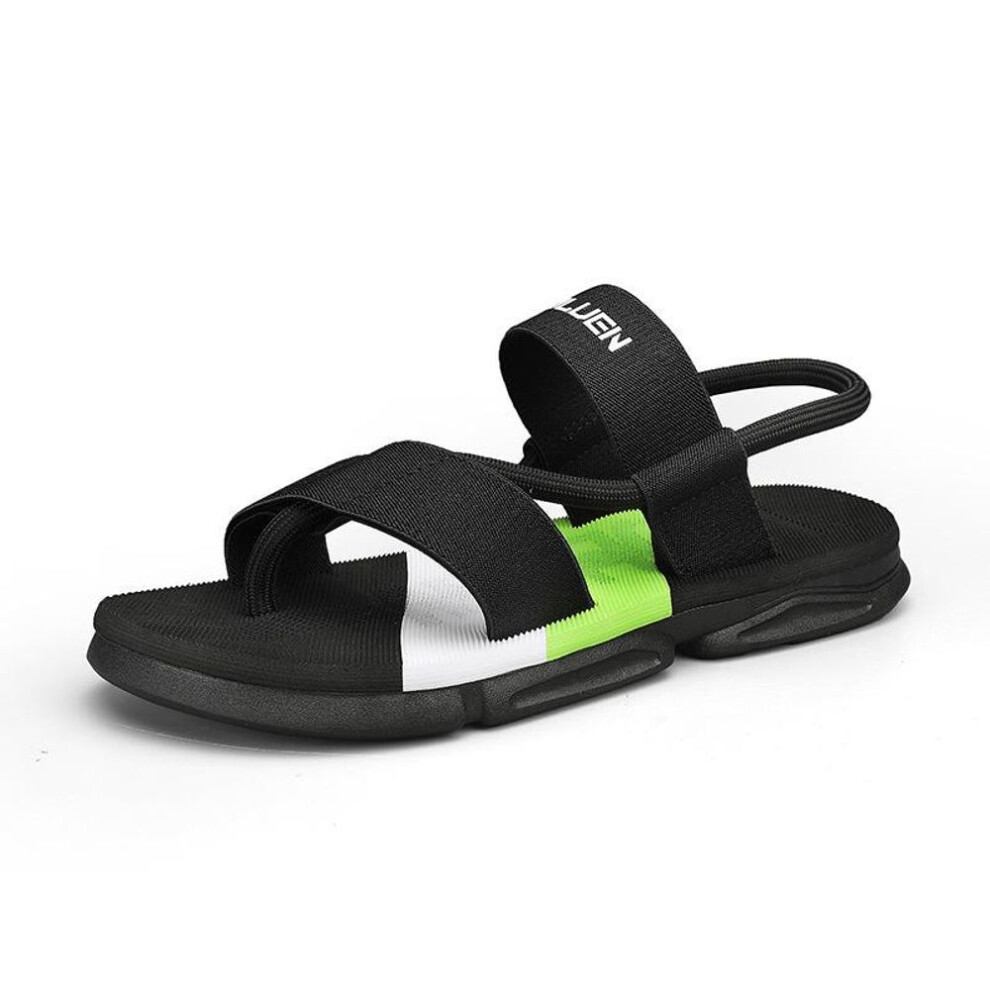 (black, 44) Men&apos;s Flip Flops Sandal Comfortable Athletic Sandals Arch Support Casual T-strap Sandals Open Toe Beach Slides Shoes Slip On Summer Slippers For