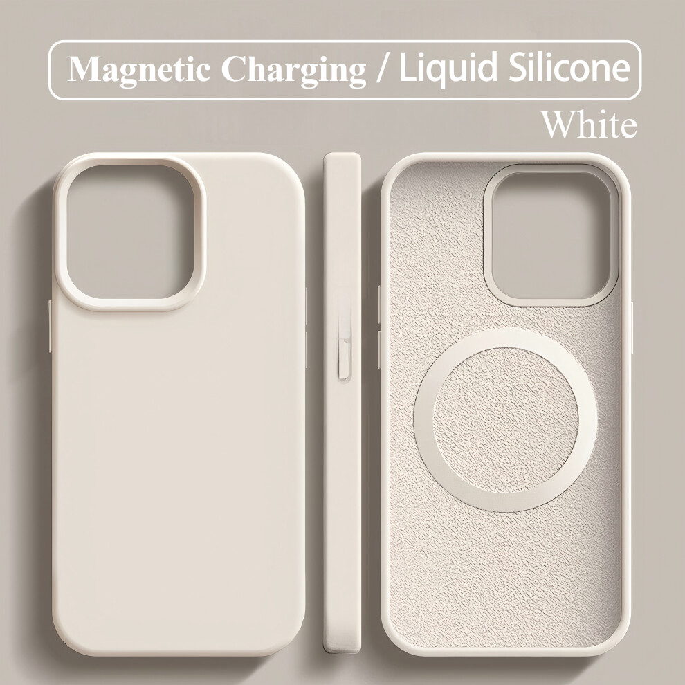 (Iphone16pro, ) Iphone Silicone Case With Magsafe White 729270611548
