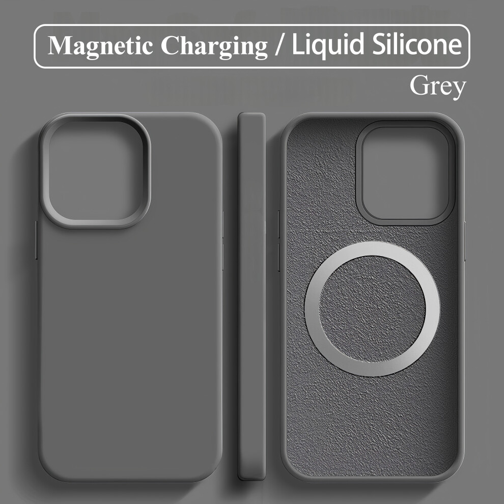 (Iphone13, ) Iphone Silicone Case With Magsafe Grey 729270610183