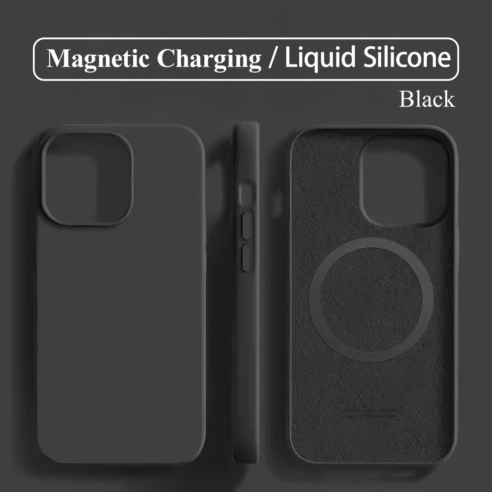(Iphone12, ) Iphone Silicone Case With Magsafe Black 729270610343