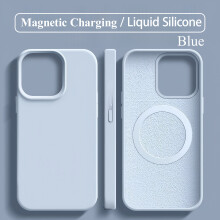 (iPhone12, Blue) iPhone Silicone Case with MagSafe