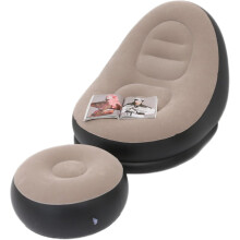 Inflatable Sofa Foot Rest Relaxation Pouf Lounger Indoor and Outdoor