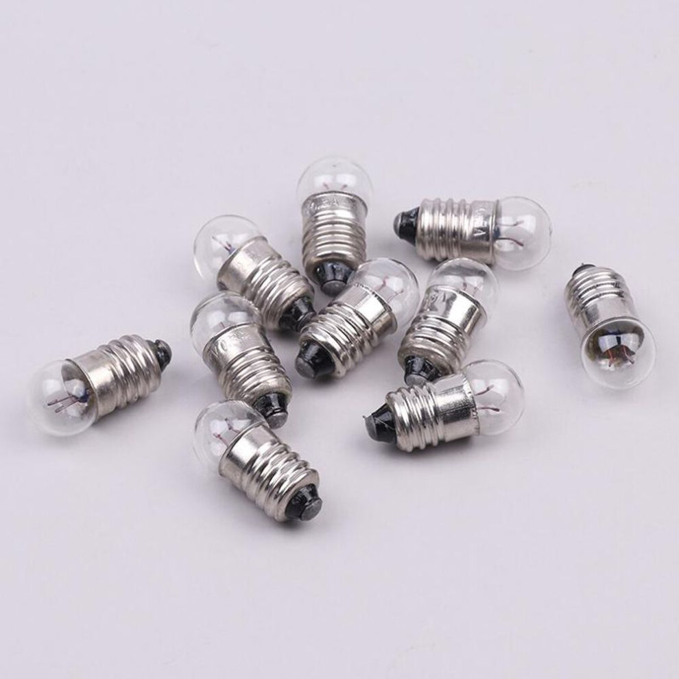 10Pcs Miniature Round 0.3A 2.5V Small Light Cannon For Student Experiment Bulbs