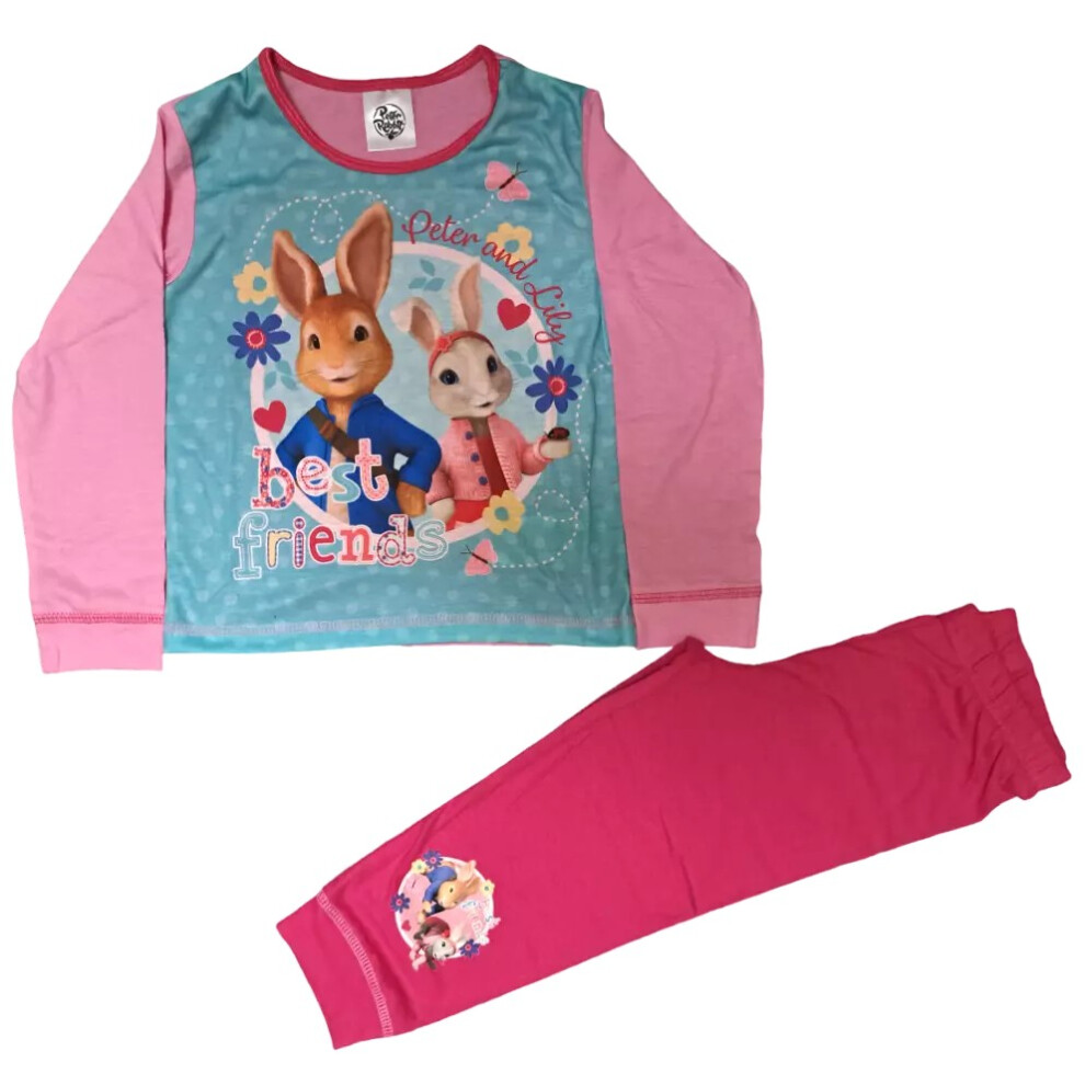 (18-24 Months) Peter Rabbit and Lilly Best Friends Pyjamas. Age 18 Months To 5 Years