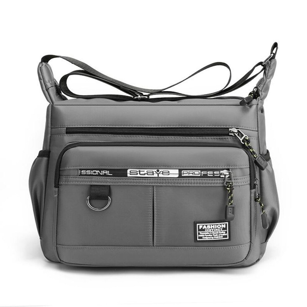 (grey, 31x12x24cm) Large Capacity Men&apos;s Bag Single Shoulder Bag Waterproof Durable Backpack Multi Pocket Business Bag Business Casual Men&apos;s Crossbody Bag