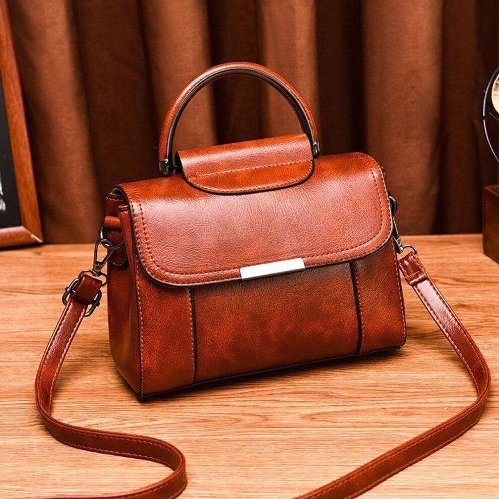 (brown) 2023 New Fashion Retro Handbag Spring and Summer New Fashion Simple Shoulder Messenger Bag Women's Bag