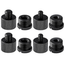 (As show, One size) 8Pcs Mic Stand Thread Adapter Set,5/8 Female to 3/8 Male and 3/8 Female to 5/8 Male Screw Adapter Thread