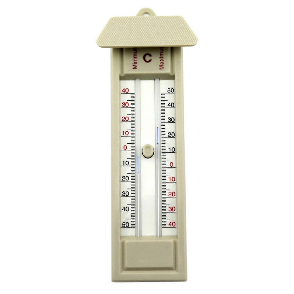 (As Show, One Size) -40 To 50 Greenhouse Max-Min Press Thermometer Home Temperature Monitor Tool Au 5063595941474